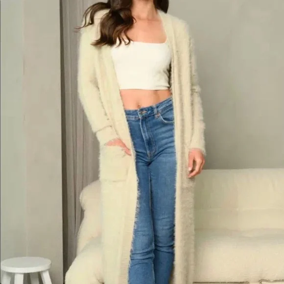 Fuzzy Knit Cardigan - Picture 3 of 8